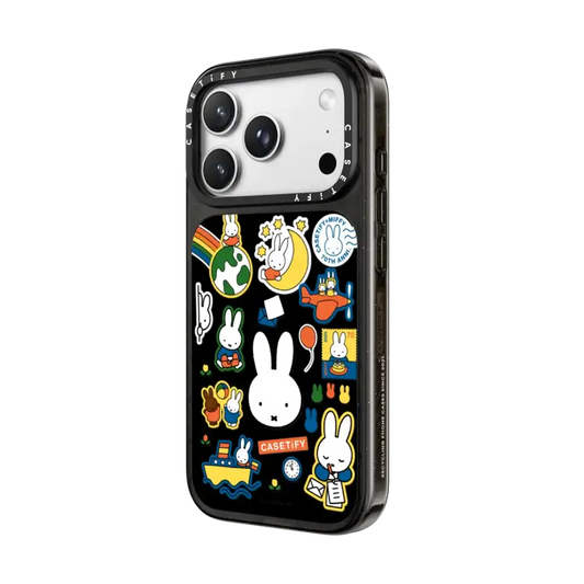 Miffy Postage Collage Sticker Case (Clear)